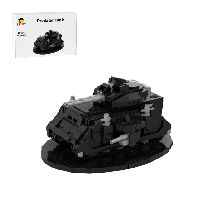 Mocsage Predator Tank Building Blocks - LesDiy - Black