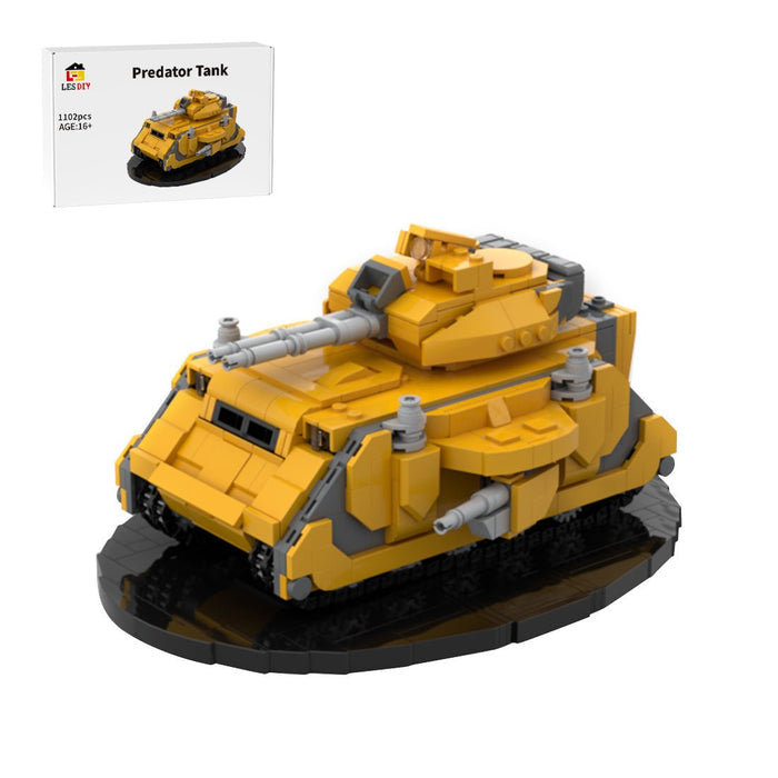 Mocsage Predator Tank Building Blocks - LesDiy - Yellow
