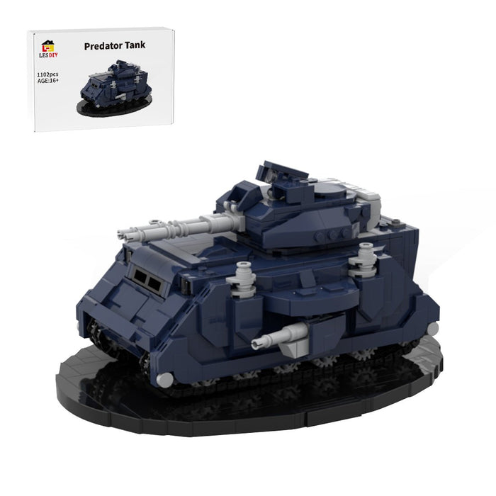 Mocsage Predator Tank Building Blocks - LesDiy - Navy Blue