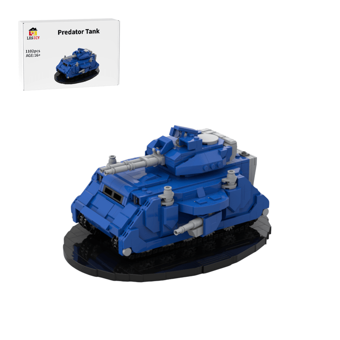 Mocsage Predator Tank Building Blocks - LesDiy - Blue
