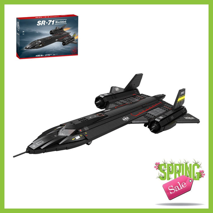 Mocsage SR71 Blackbird Tactical Aircraft Building Blocks Set (US Warehouse) - LesDiy - Building Blocks -