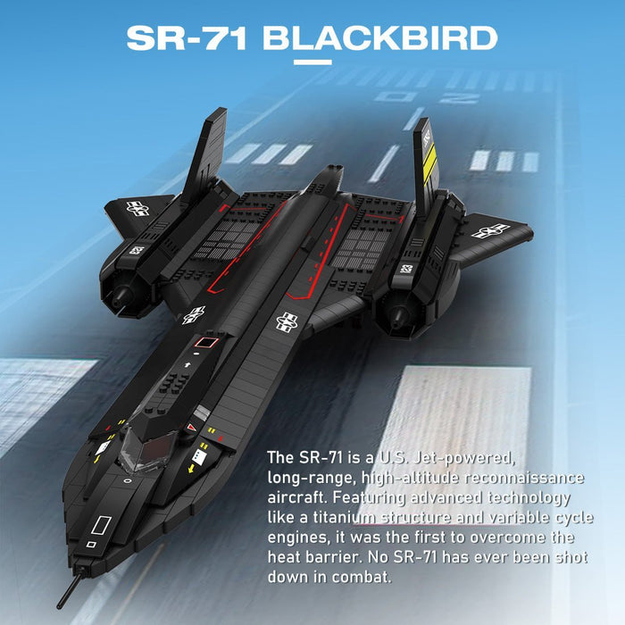 Mocsage SR71 Blackbird Tactical Aircraft Building Blocks Set (US Warehouse) - LesDiy - Building Blocks -