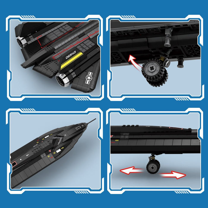 Mocsage SR71 Blackbird Tactical Aircraft Building Blocks Set (US Warehouse) - LesDiy - Building Blocks -
