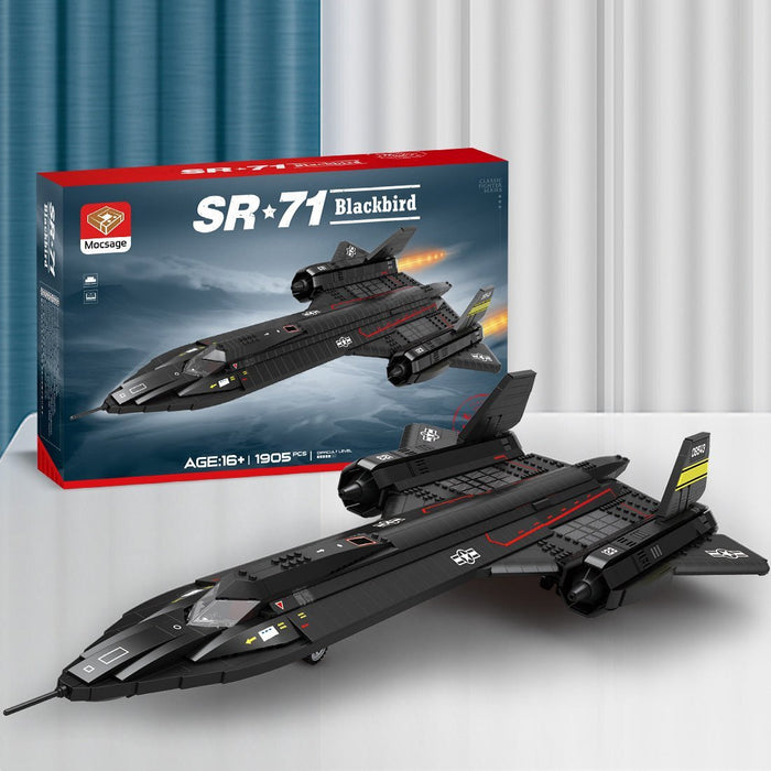 Mocsage SR71 Blackbird Tactical Aircraft Building Blocks Set (US Warehouse) - LesDiy - Building Blocks -