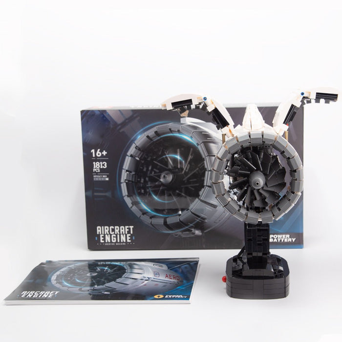 Mocsage Turbo Aircraft Engine Building Blocks Set - LesDiy -