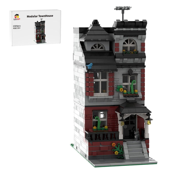 Modular Street Scene Townhouse Building Blocks-LesDiy-Building Blocks-