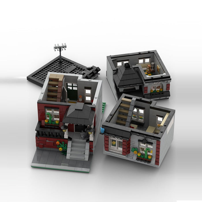 Modular Street Scene Townhouse Building Blocks-LesDiy-Building Blocks-