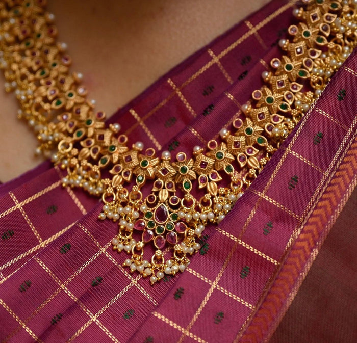 Multi Stone Bridal Guttapusalu Haram