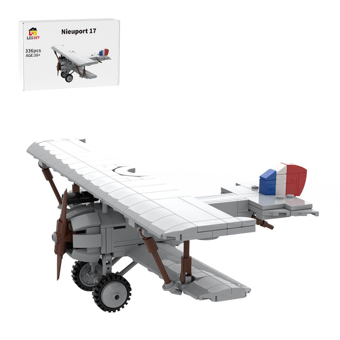 Nieuport 17 Biplane French Fighter Aircraft Building Blocks Set - LesDiy - Building Blocks -