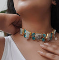 Ocean Blues Natural Stone Choker