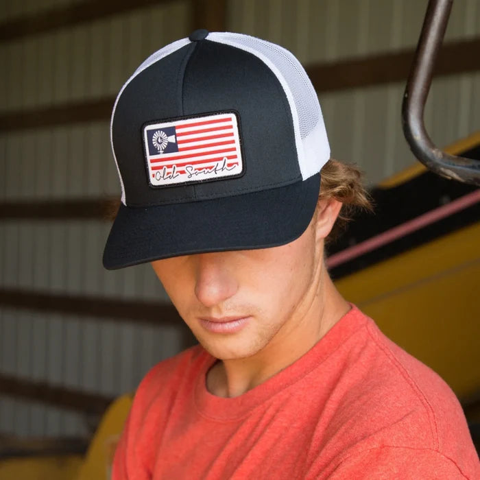 USA Patch/Navy/White