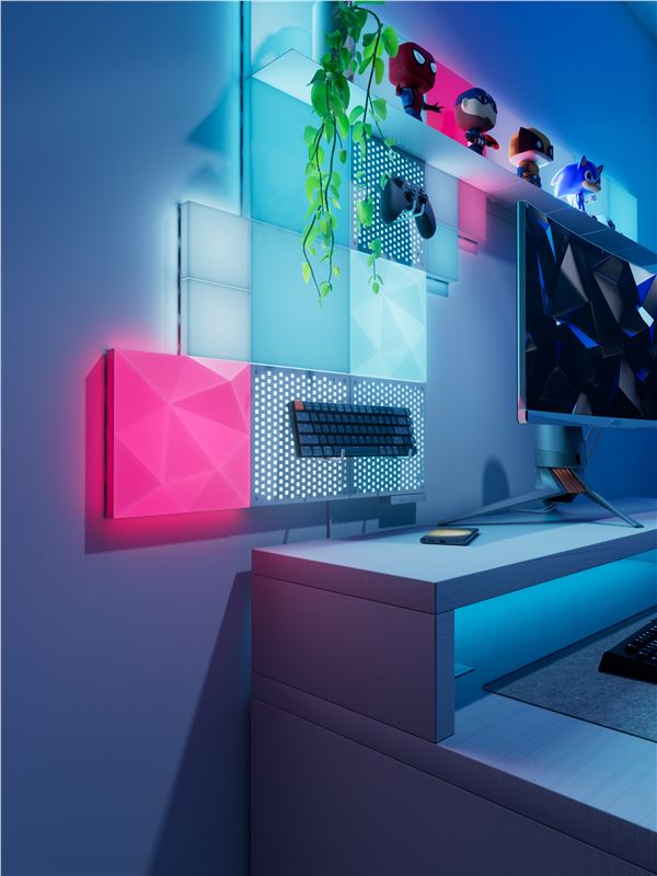Pachet extensie 2 panouri Nanoleaf Blocks Textured Big Squares