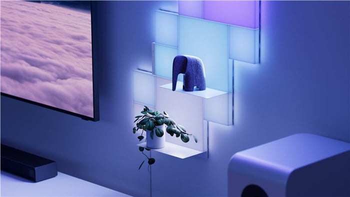 Pachet extensie 2 rafturi luminoase Nanoleaf Blocks Shelf