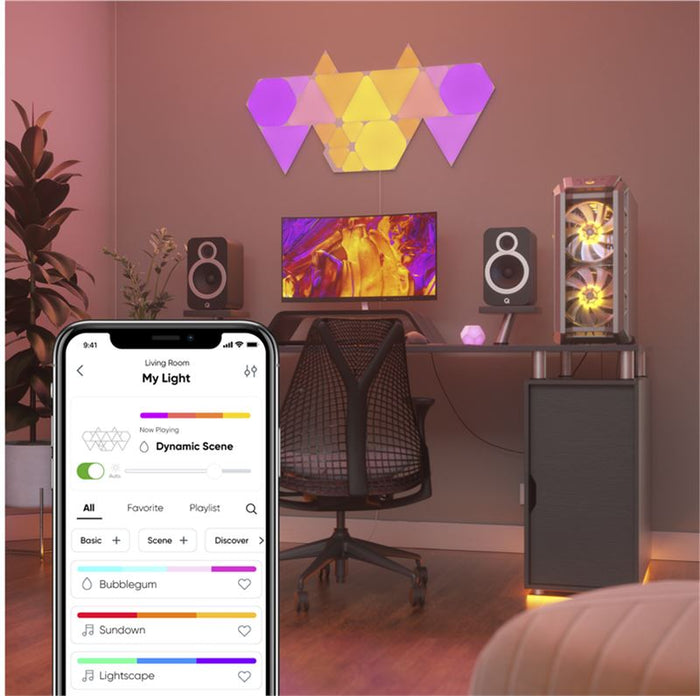 Pachet extensie 3 panouri Nanoleaf Shapes Triangles Expansion Pack