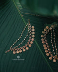 Peacock Bridal Pearl Earchains