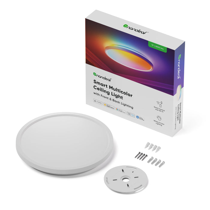 Plafonieră smart Nanoleaf Smart Multicolor Ceiling Light, alb