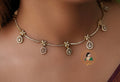 Pretty White Stone Necklace Set