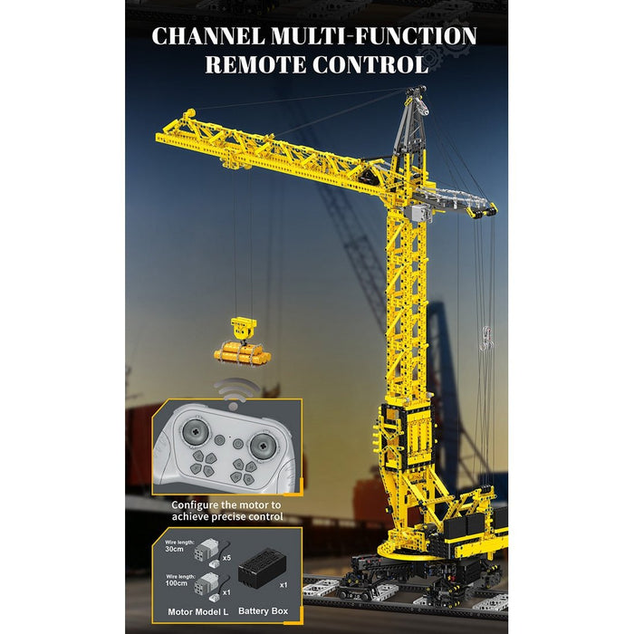 RC Electric Tower Crane Building Blocks-LesDiy-Building Blocks-