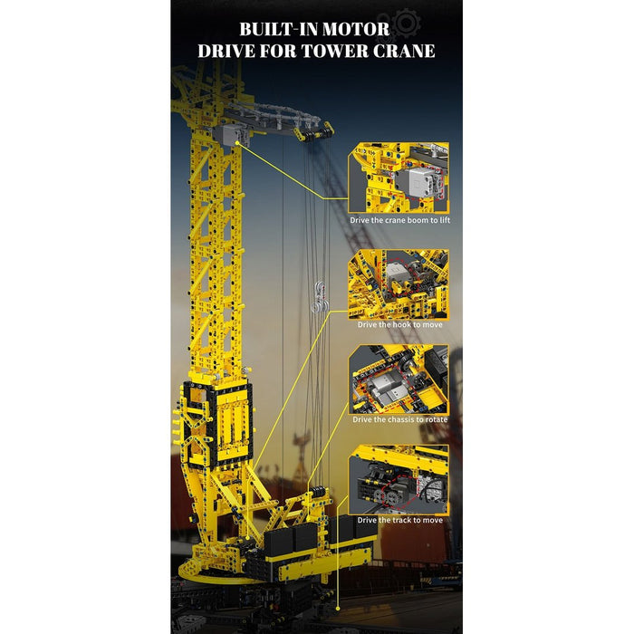RC Electric Tower Crane Building Blocks-LesDiy-Building Blocks-