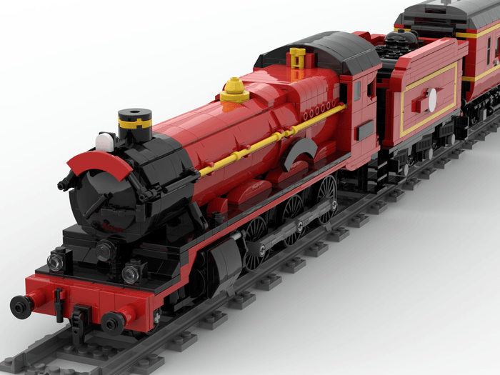 Red 460 Hogwarts Express Steam Locomotive Building Blocks - Dynamic Version - LesDiy - Building Blocks -