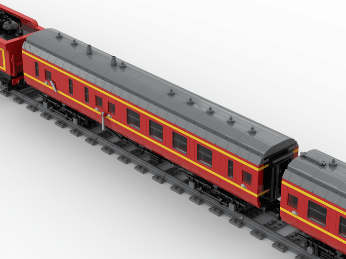 Red 460 Hogwarts Express Steam Locomotive Building Blocks - Dynamic Version - LesDiy - Building Blocks -