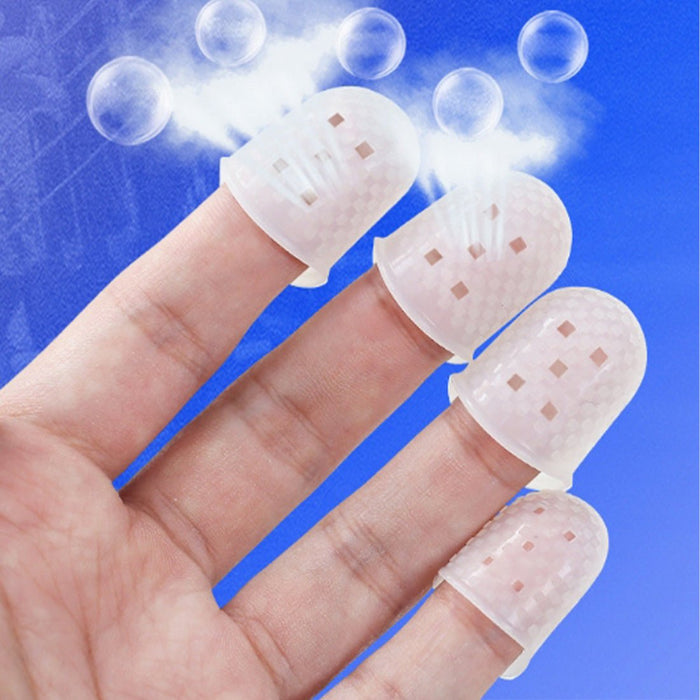 Rubber Finger Sleeves Pain - Free Finger Protection Gear Set of 5 - LesDiy -
