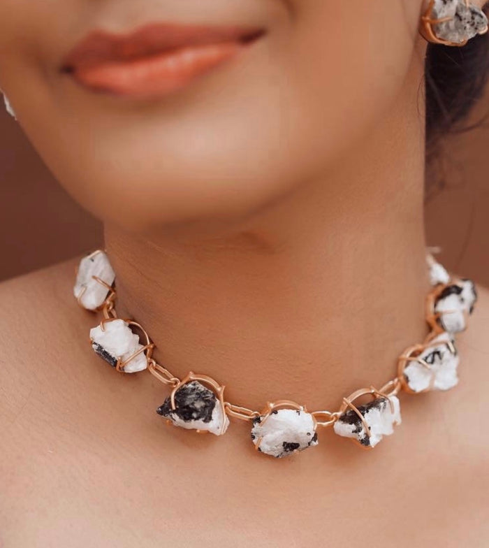 Rustic Raw Stone Necklace