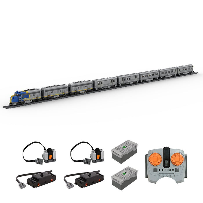 Santa Fe Super Chief Blue Locomotive Train - LesDiy - Locomotive -