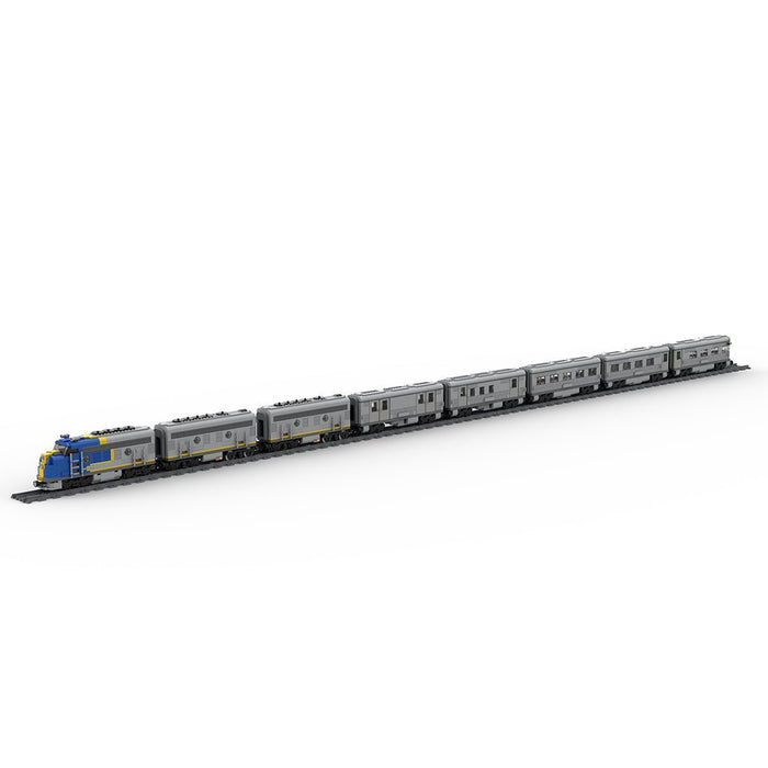 Santa Fe Super Chief Blue Locomotive Train - LesDiy - Locomotive -