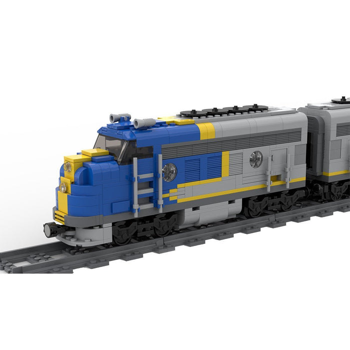 Santa Fe Super Chief Blue Locomotive Train - LesDiy - Locomotive -