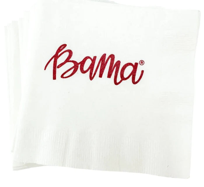 Scarlet & Gold Cocktail Napkins