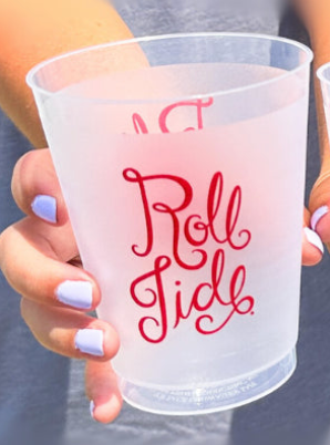 Scarlet & Gold Frosted Cups 6pk
