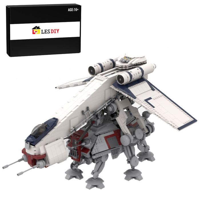 Sci - Fi Dropship & Armored Walker Combo MOC Building Block - LesDiy -