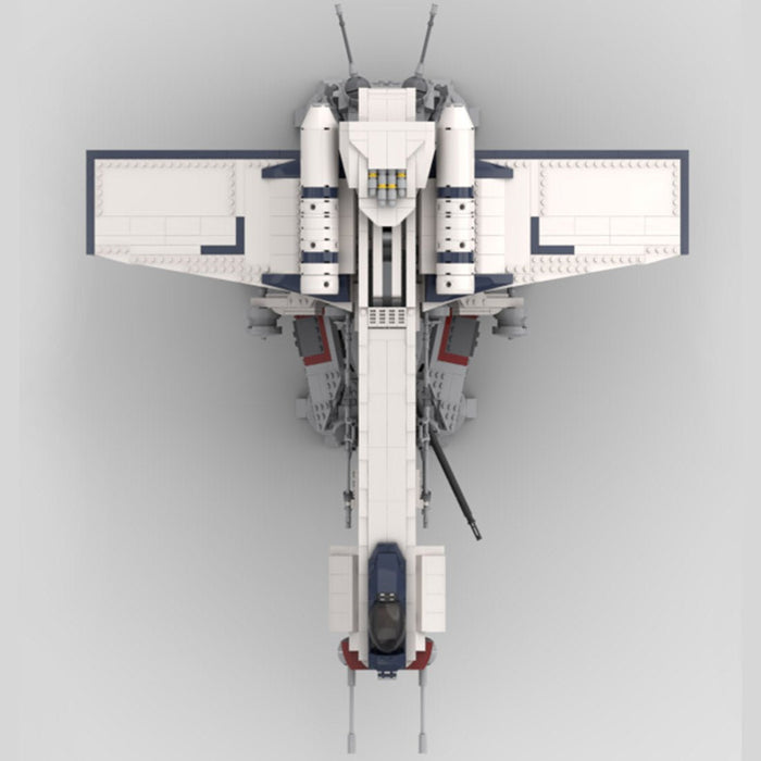 Sci - Fi Dropship & Armored Walker Combo MOC Building Block - LesDiy -