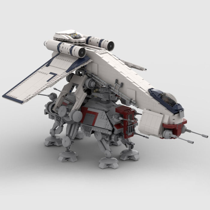 Sci - Fi Dropship & Armored Walker Combo MOC Building Block - LesDiy -