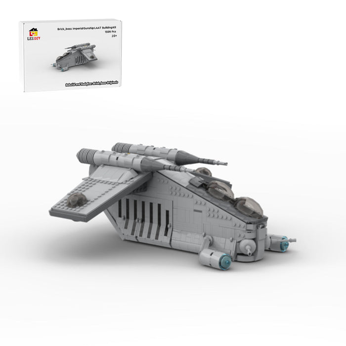 Sci - Fi Low Altitude Assault Troop Transport Ship Building Blocks - LesDiy -