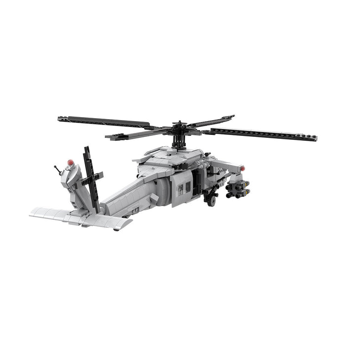 Seahawk MH - 60s Military Copter Model DIY Assembly Building Blocks - LesDiy - Building Blocks -
