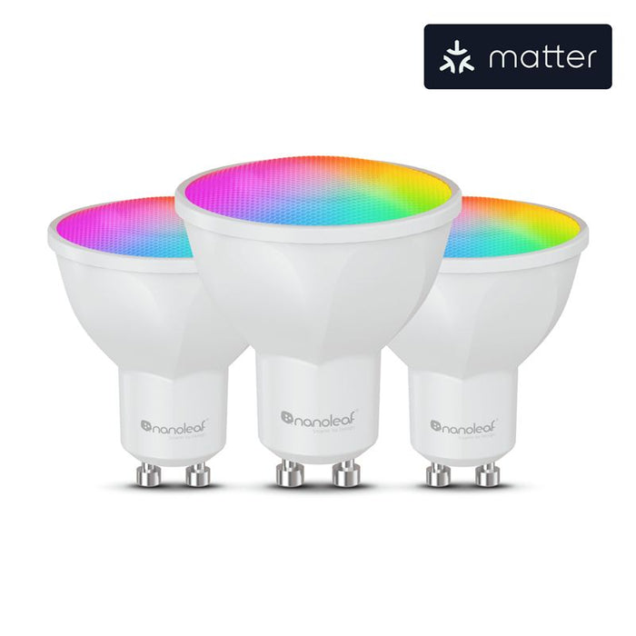Set 3 becuri smart Nanoleaf Essentials GU10, Matter, Wi-Fi