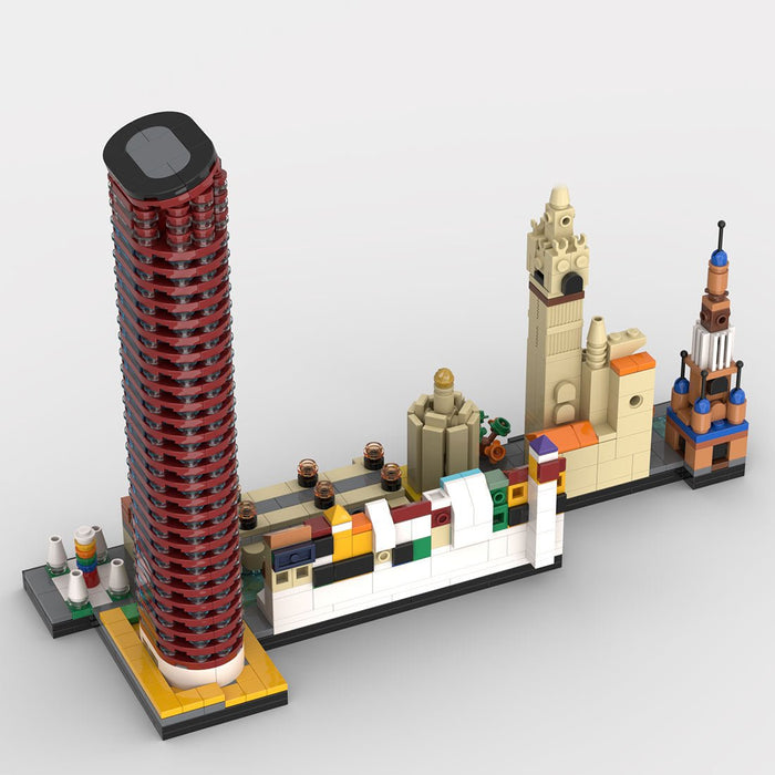 Seville Skyline Architecture Series Street Scene Building Blocks - LesDiy - building blocks -
