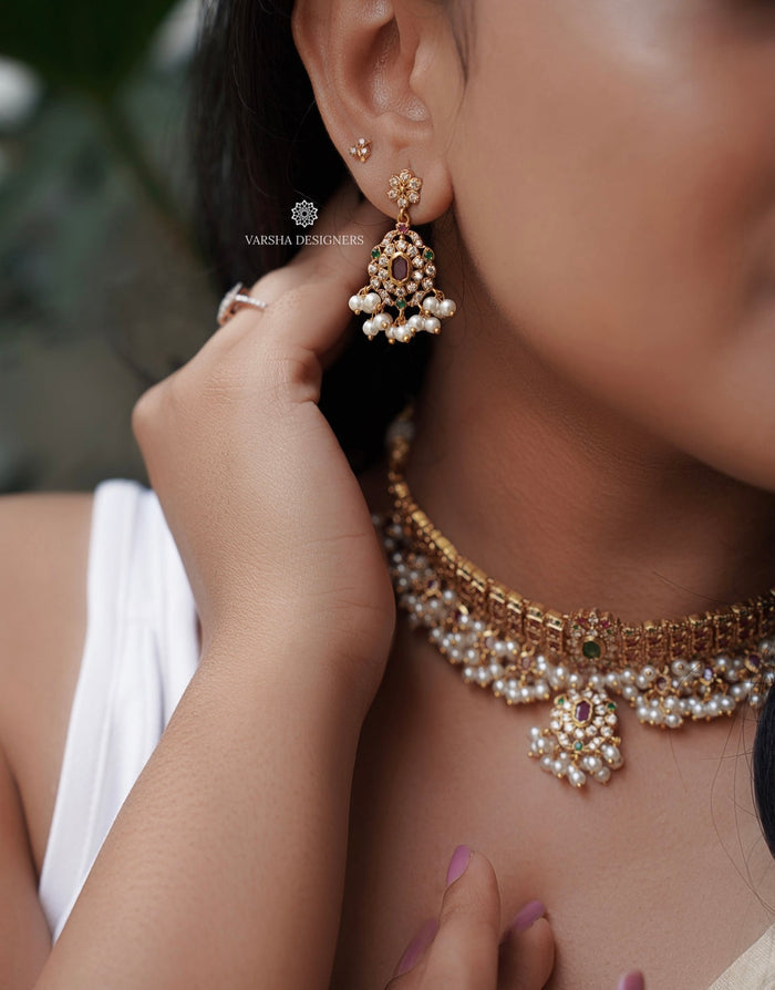 Signature Bridal Stone Choker Set