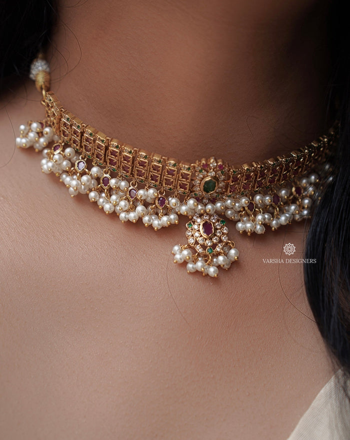 Signature Bridal Stone Choker Set