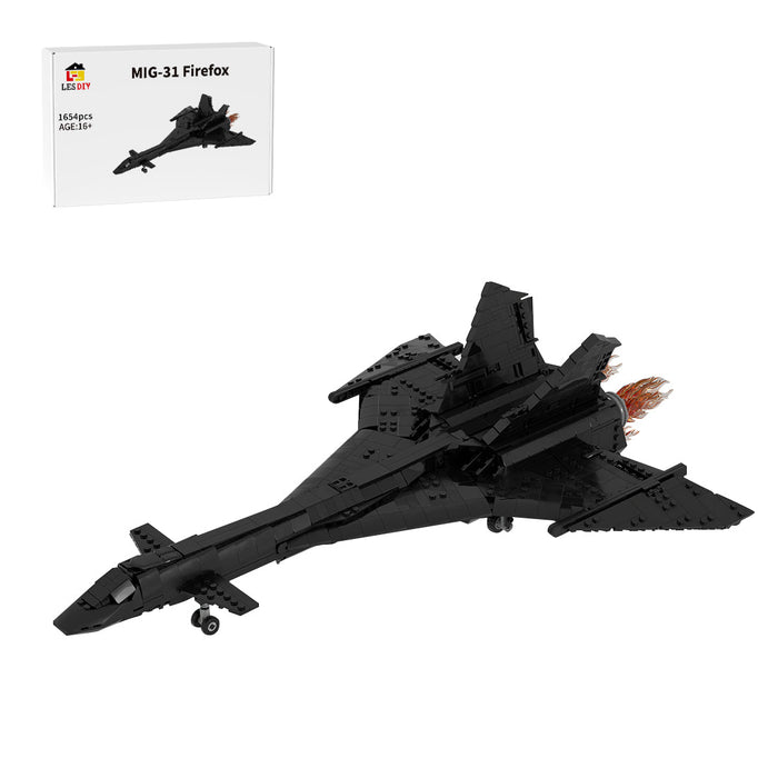 Soviet Supersonic Fighter - Interceptor MIG - 31 Firefox Building Blocks - LesDiy - MOC -