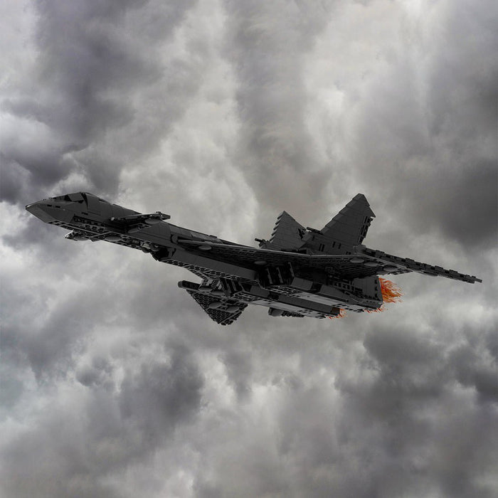Soviet Supersonic Fighter - Interceptor MIG - 31 Firefox Building Blocks - LesDiy - MOC -
