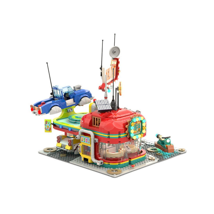 Space Helmet Roadside Diner Building Blocks-LesDiy-MOC-