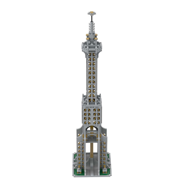 Square Base Pointed Top Tower Street Scene Building Blocks Set - LesDiy -