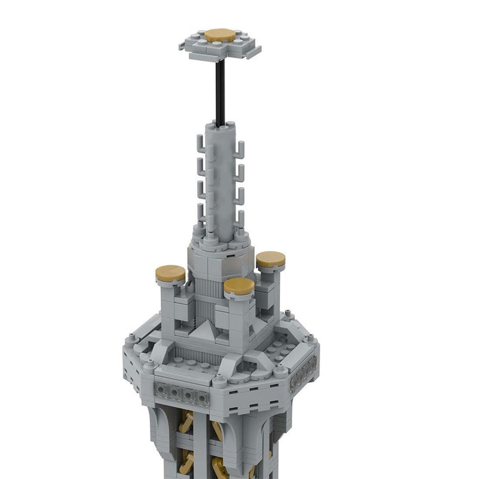 Square Base Pointed Top Tower Street Scene Building Blocks Set - LesDiy -