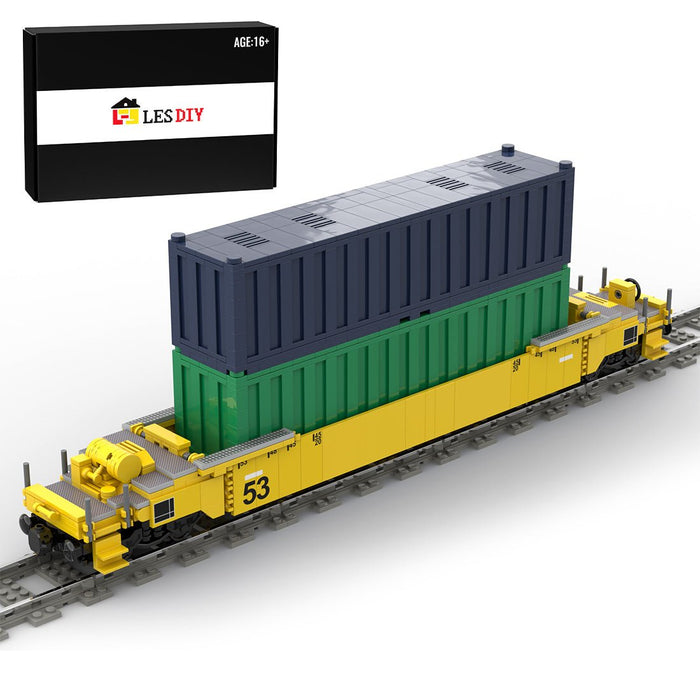 Stackable Container Train DIY Assembly Toy Building Blocks - LesDiy - Locomotive -