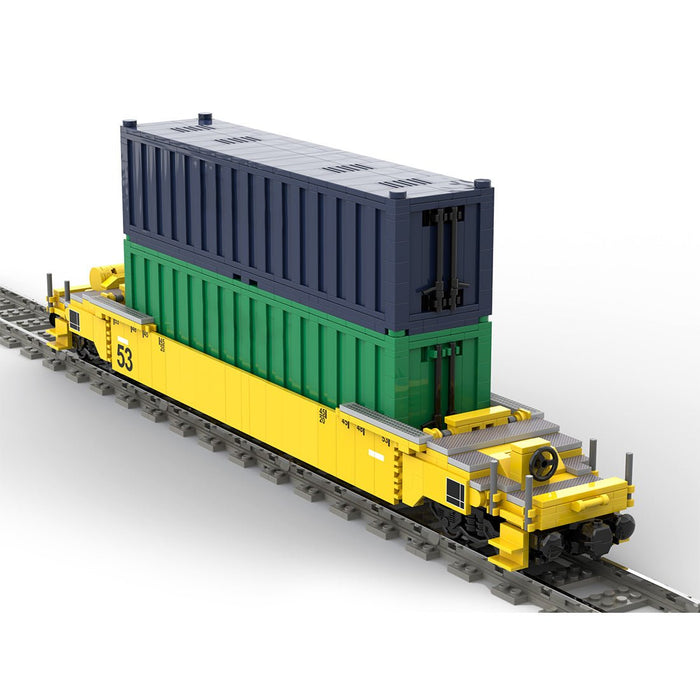 Stackable Container Train DIY Assembly Toy Building Blocks - LesDiy - Locomotive -
