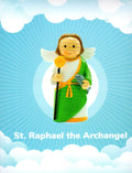 Statue - St Raphael the Archangel (Little Drops of Water) 100mm