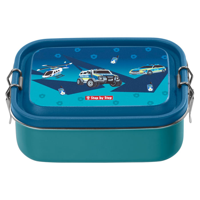 Step by Step Edelstahl Lunchbox Police